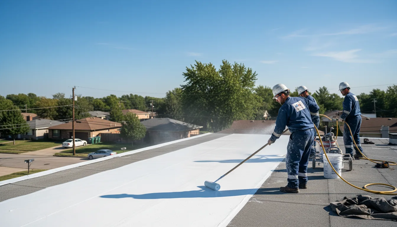 Commercial roof coating in Selbyville, WV near me